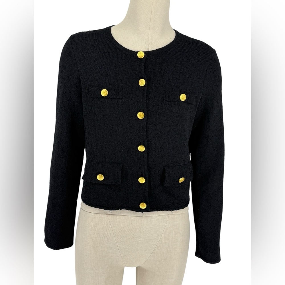 J. Crew Black Jacket with Gold Buttons
